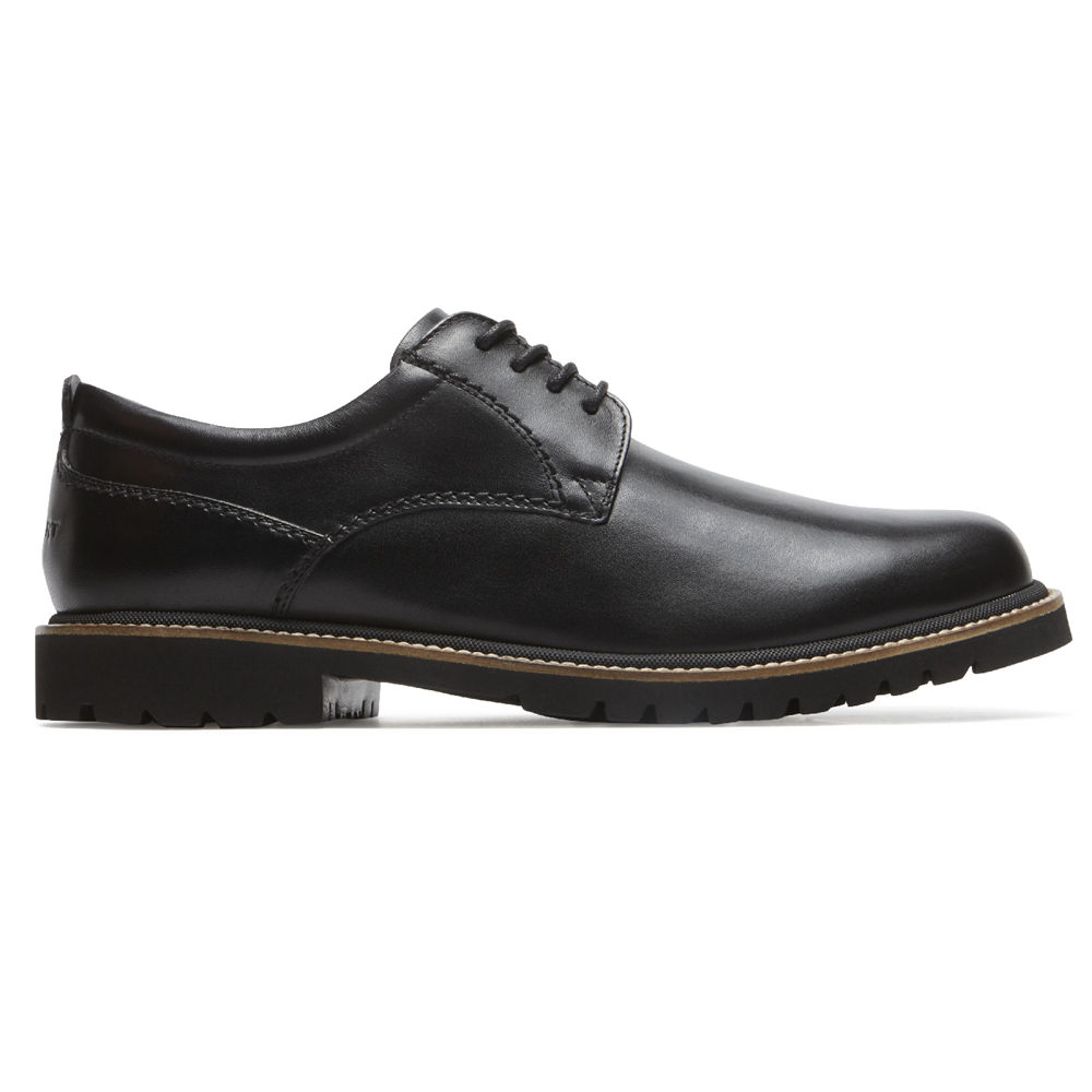 Rockport Mens Marshall Plain Toe - Oxfords Black - ONK215970